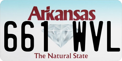 AR license plate 661WVL