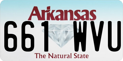 AR license plate 661WVU