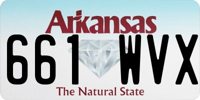 AR license plate 661WVX