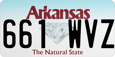 AR license plate 661WVZ