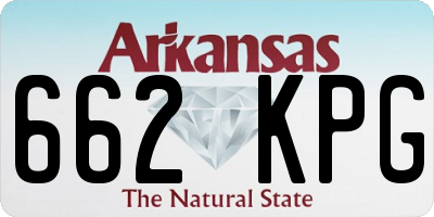 AR license plate 662KPG