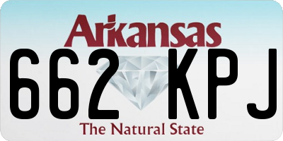 AR license plate 662KPJ