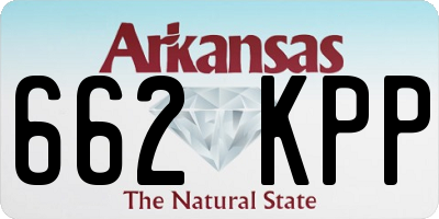 AR license plate 662KPP