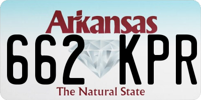 AR license plate 662KPR