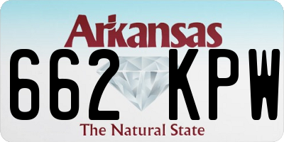 AR license plate 662KPW
