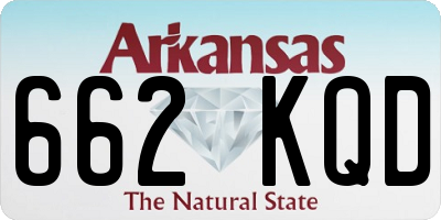 AR license plate 662KQD