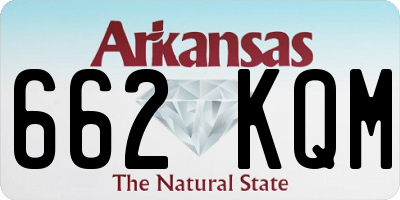 AR license plate 662KQM