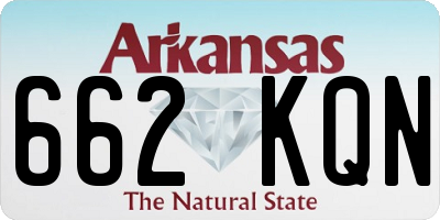 AR license plate 662KQN