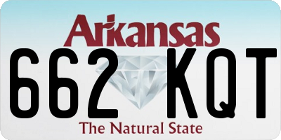 AR license plate 662KQT