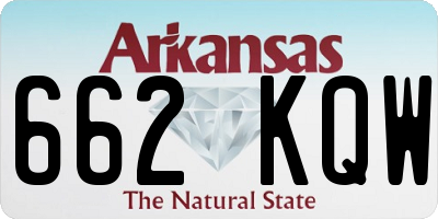 AR license plate 662KQW