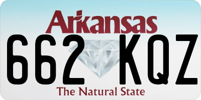 AR license plate 662KQZ