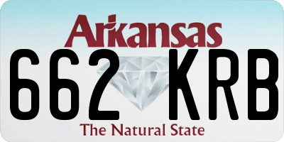 AR license plate 662KRB