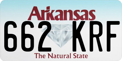 AR license plate 662KRF
