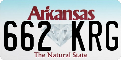AR license plate 662KRG