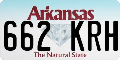 AR license plate 662KRH