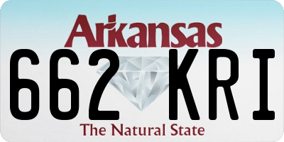 AR license plate 662KRI