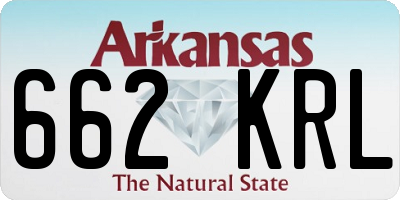 AR license plate 662KRL