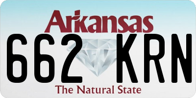 AR license plate 662KRN