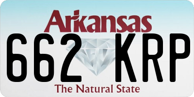 AR license plate 662KRP