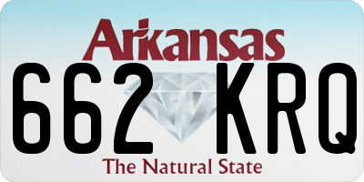 AR license plate 662KRQ