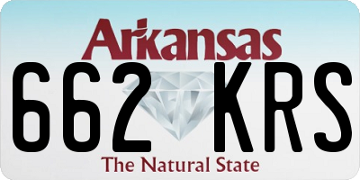 AR license plate 662KRS