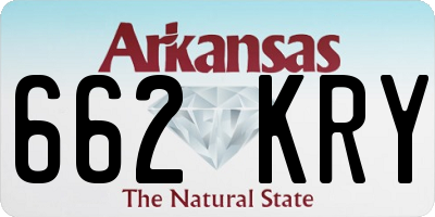 AR license plate 662KRY