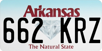 AR license plate 662KRZ