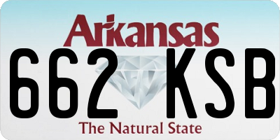 AR license plate 662KSB