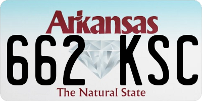 AR license plate 662KSC