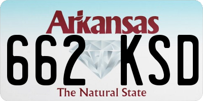 AR license plate 662KSD