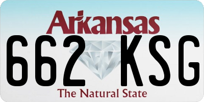AR license plate 662KSG