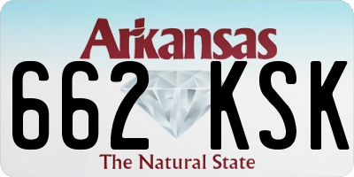 AR license plate 662KSK