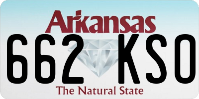 AR license plate 662KSO