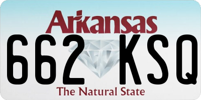 AR license plate 662KSQ