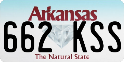 AR license plate 662KSS
