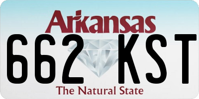 AR license plate 662KST