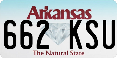 AR license plate 662KSU