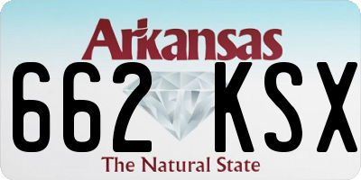 AR license plate 662KSX