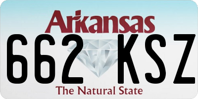 AR license plate 662KSZ