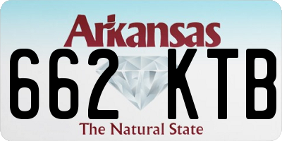 AR license plate 662KTB