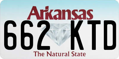 AR license plate 662KTD