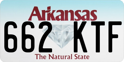 AR license plate 662KTF