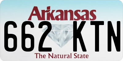 AR license plate 662KTN