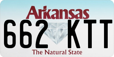 AR license plate 662KTT