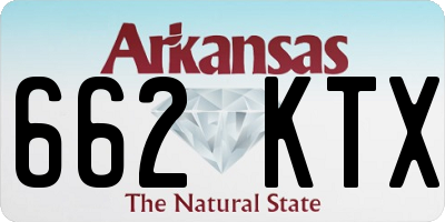 AR license plate 662KTX