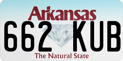 AR license plate 662KUB