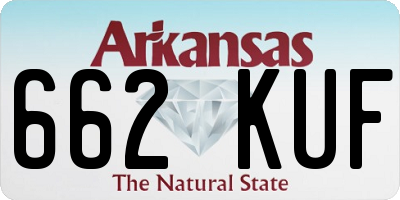 AR license plate 662KUF