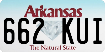AR license plate 662KUI