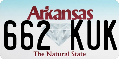 AR license plate 662KUK