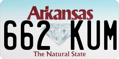AR license plate 662KUM
